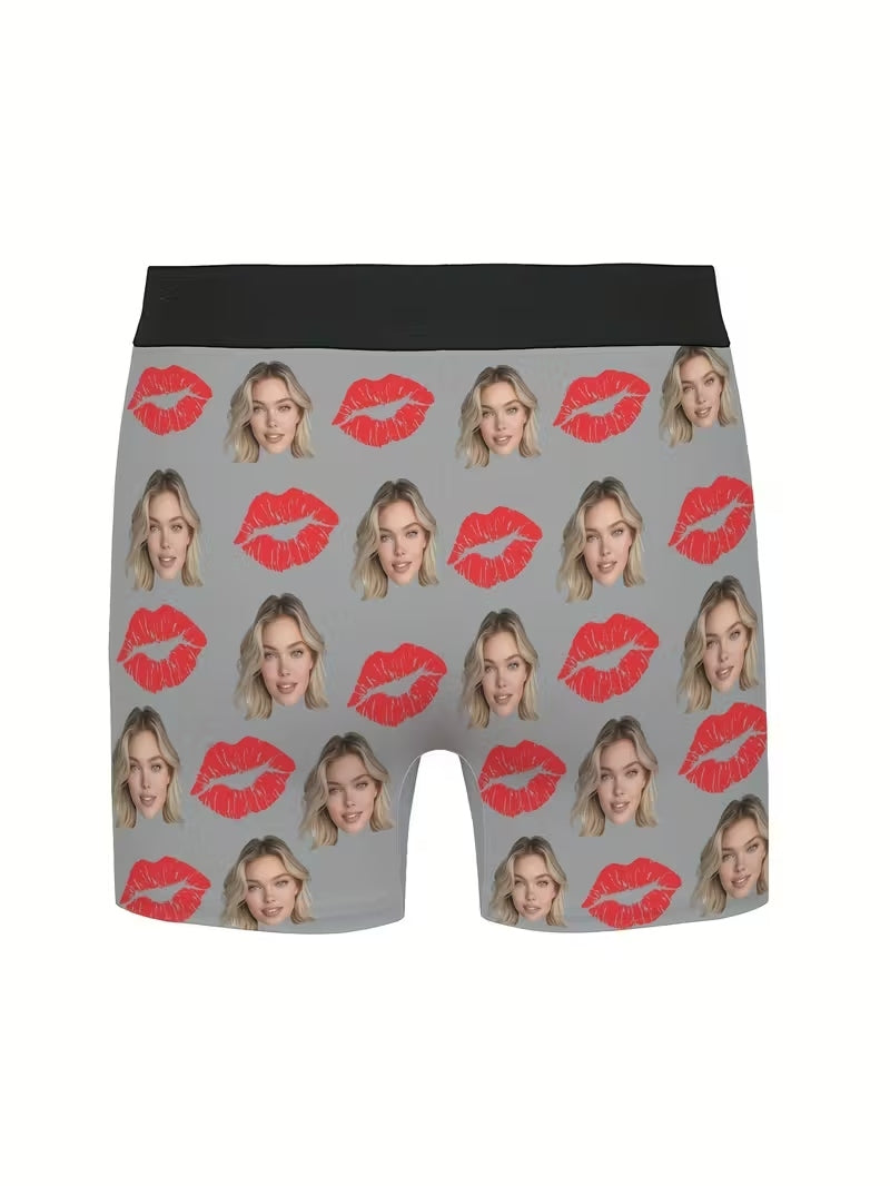 Men Personalized Photo Boxer Briefs Valentine's, Anniversary, Wedding & Birthday Gifts