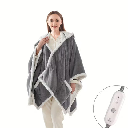 Wearable Electric Blanket Flannel Heated 4-Hour Auto Shut-Off