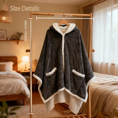 Wearable Electric Blanket Flannel Heated 4-Hour Auto Shut-Off