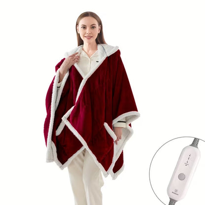 Wearable Electric Blanket Flannel Heated 4-Hour Auto Shut-Off