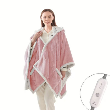 Wearable Electric Blanket Flannel Heated 4-Hour Auto Shut-Off