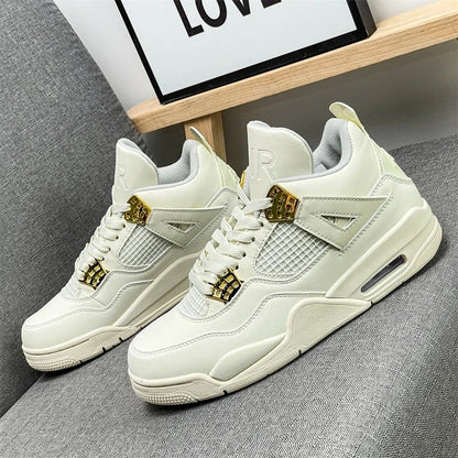 New Summer Trendy Mid-Top Board Shoes for Teens – Anti-Slip Retro Style Unisex Sneakers for All Seasons